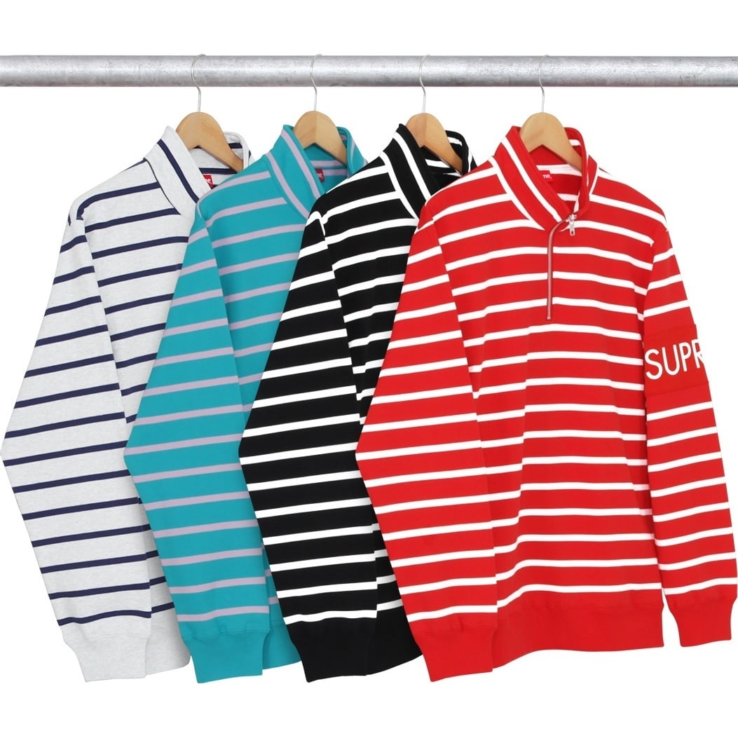 Striped Half Zip Sweat - fall/winter 2016 - Supreme