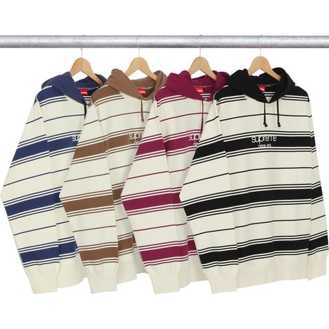 Striped Hooded Crewneck - fall/winter 2016 - Supreme