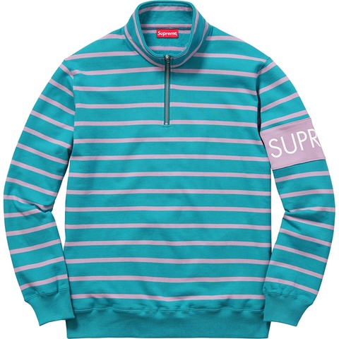 Supreme Striped Half Zip Sweat - Colorway