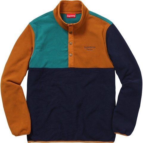 Supreme Polartec® Fleece Color Blocked Half Snap - Colorway