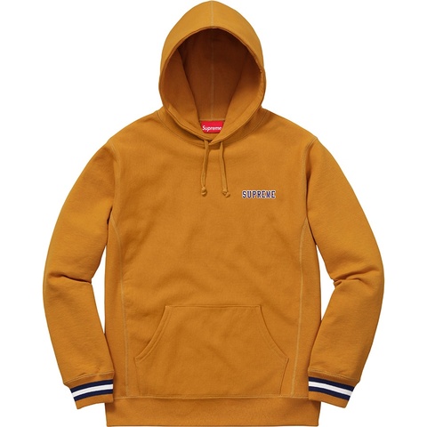 パーカー supreme striped cuff hooded sweatshirt Striped Cuff Hooded Sweatshirt - fall/winter 2016 - Supreme