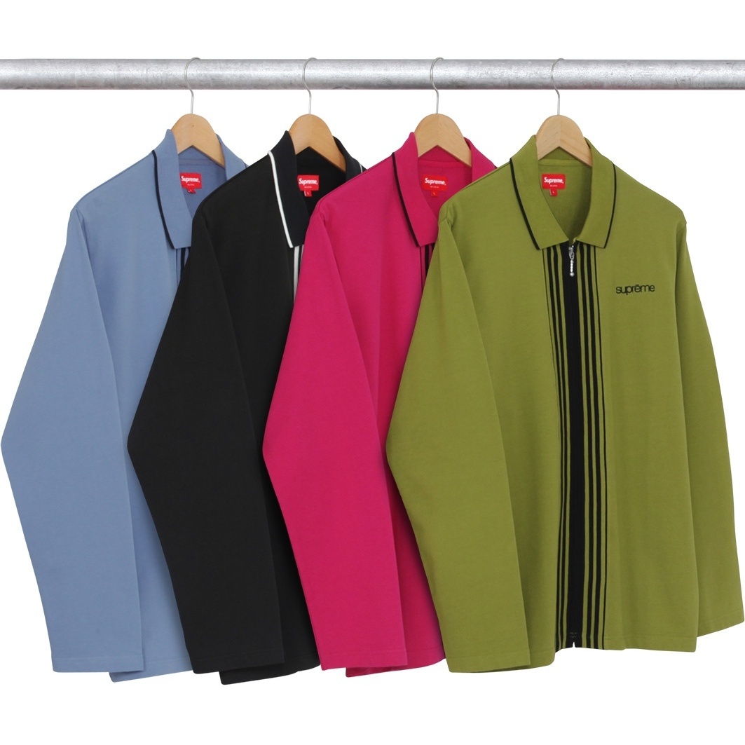 Vertical Zip Up L/S Polo - SupremeCommunity