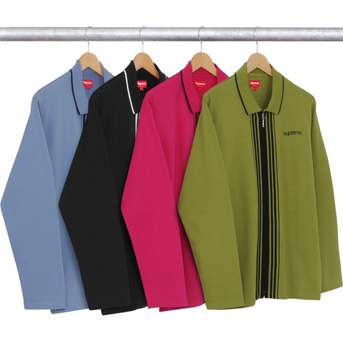 【最終価格】Supreme Vertical Zip Up L/S Polo Vertical Zip Up L/S Polo - fall/winter 2016 - Supreme