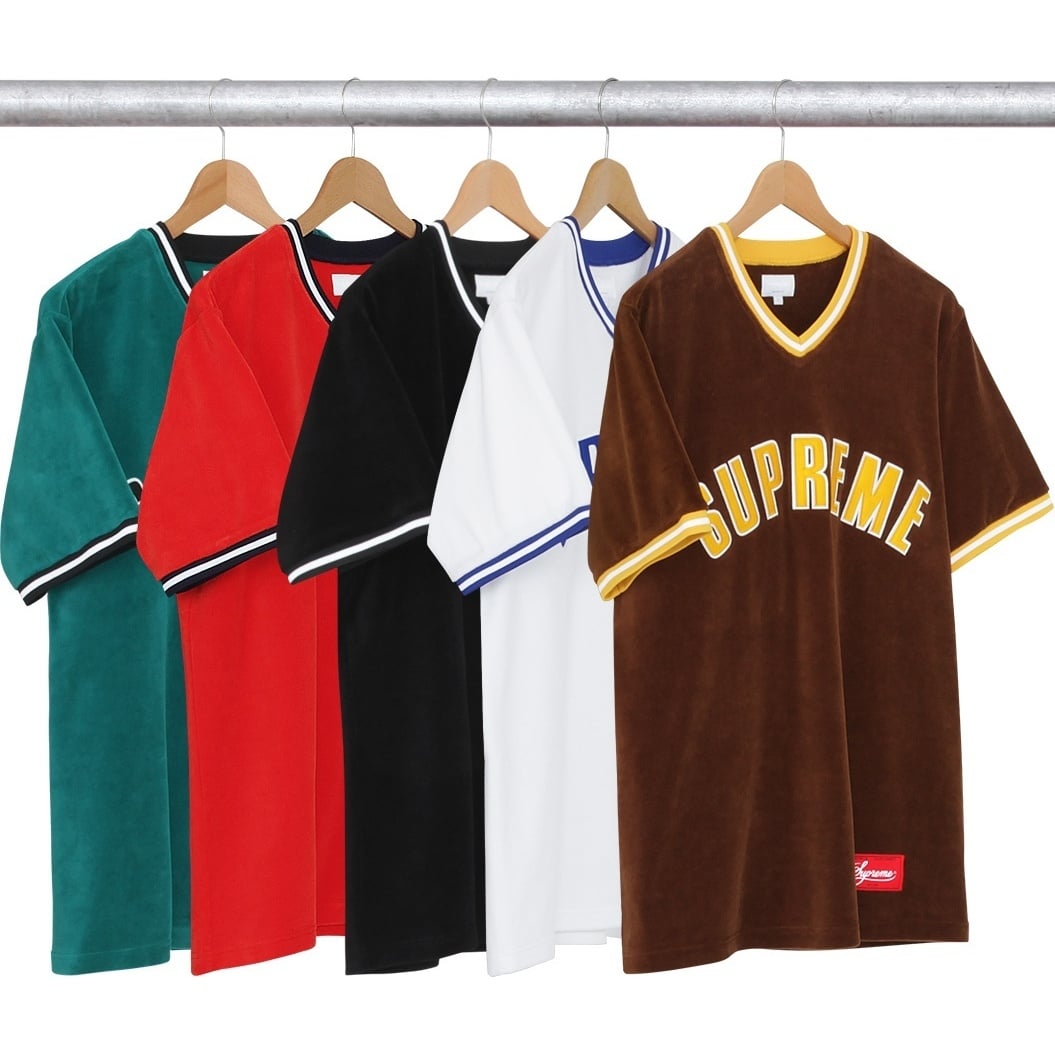 Velour Baseball Top - fall/winter 2016 - Supreme