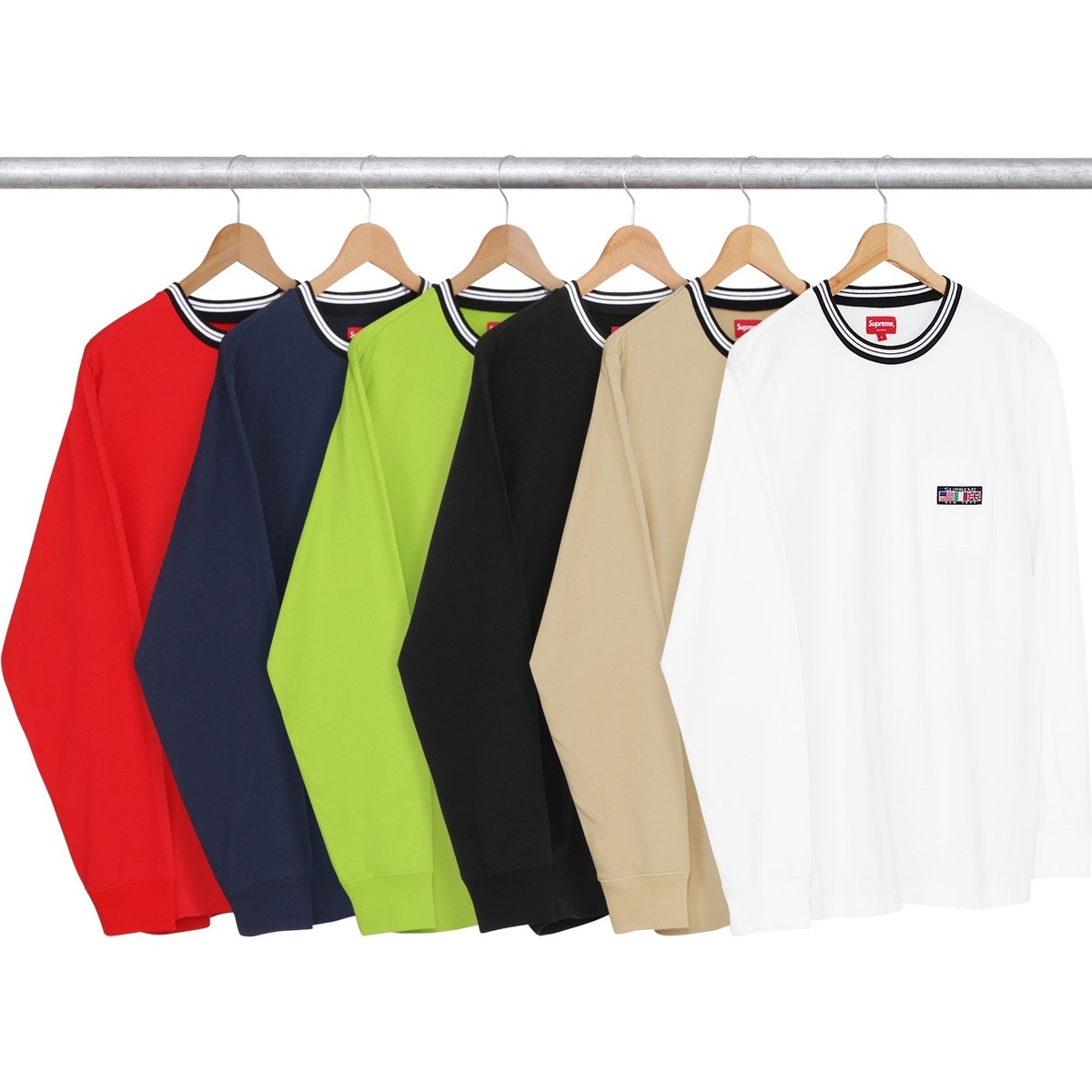 Flags L/S Pocket Tee - fall/winter 2016 - Supreme