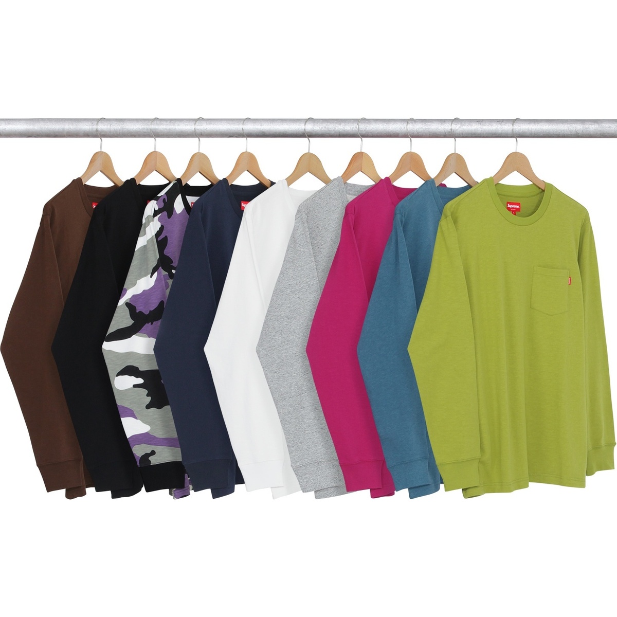 Supreme L/S Pocket Tee (fall/winter 2016)