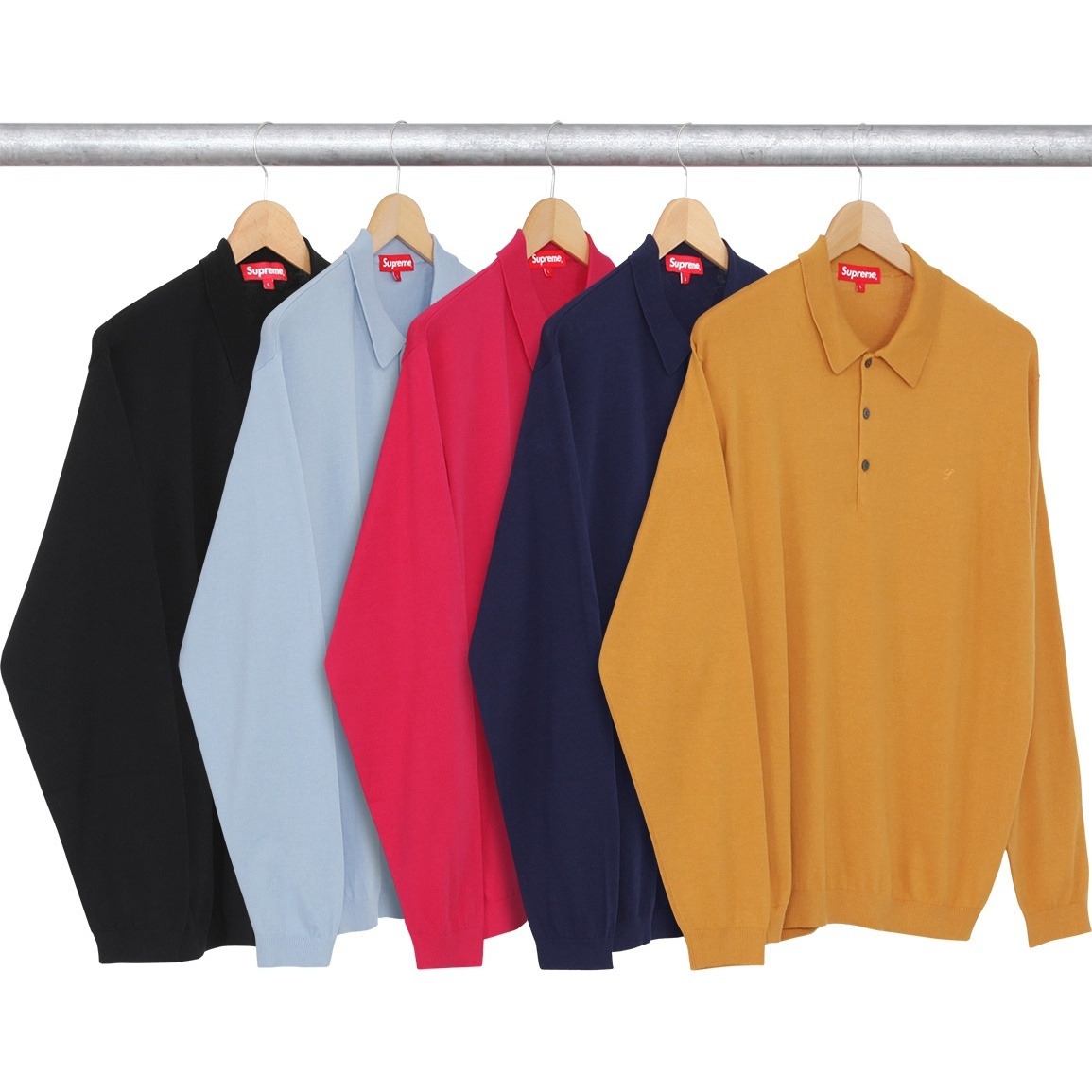 Supreme Knit L/S Polo (fall/winter 2016)