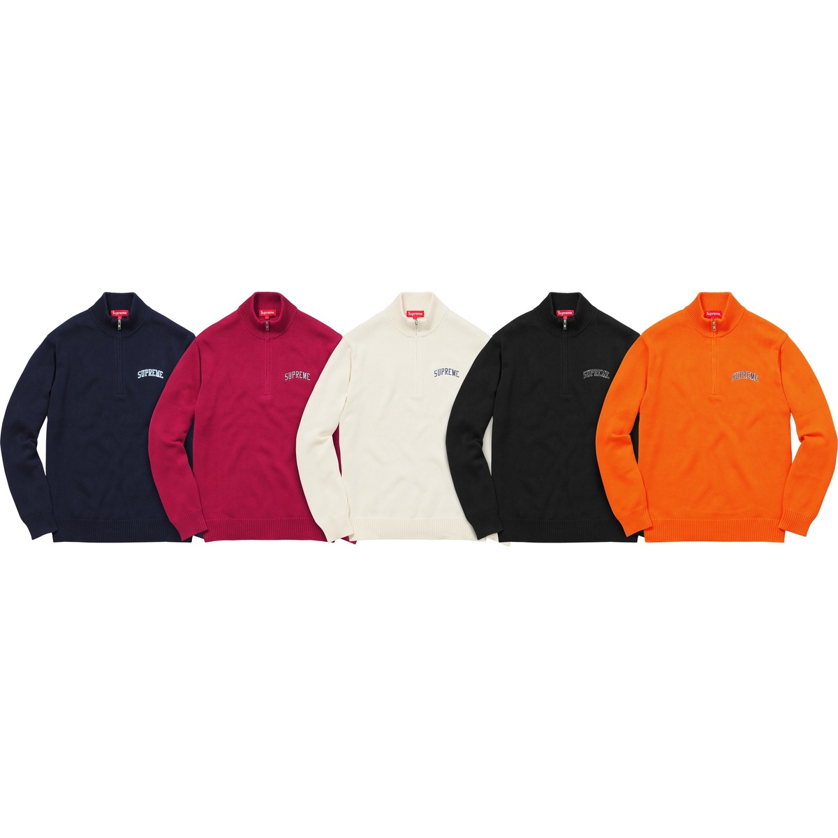 Supreme Half Zip Mock Neck Sweater (fall/winter 2016)