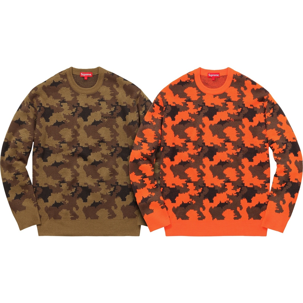 Supreme Camo Sweater (fall/winter 2016)