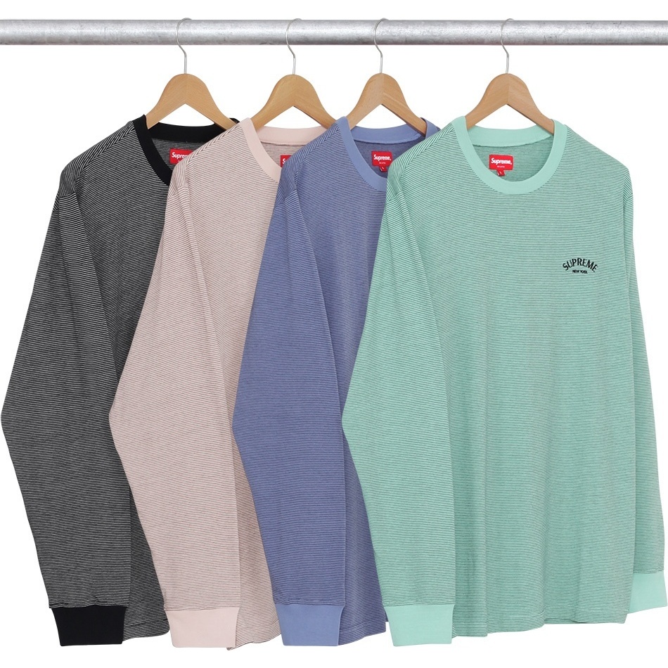 Supreme Micro Stripe L/S Tee (fall/winter 2016)
