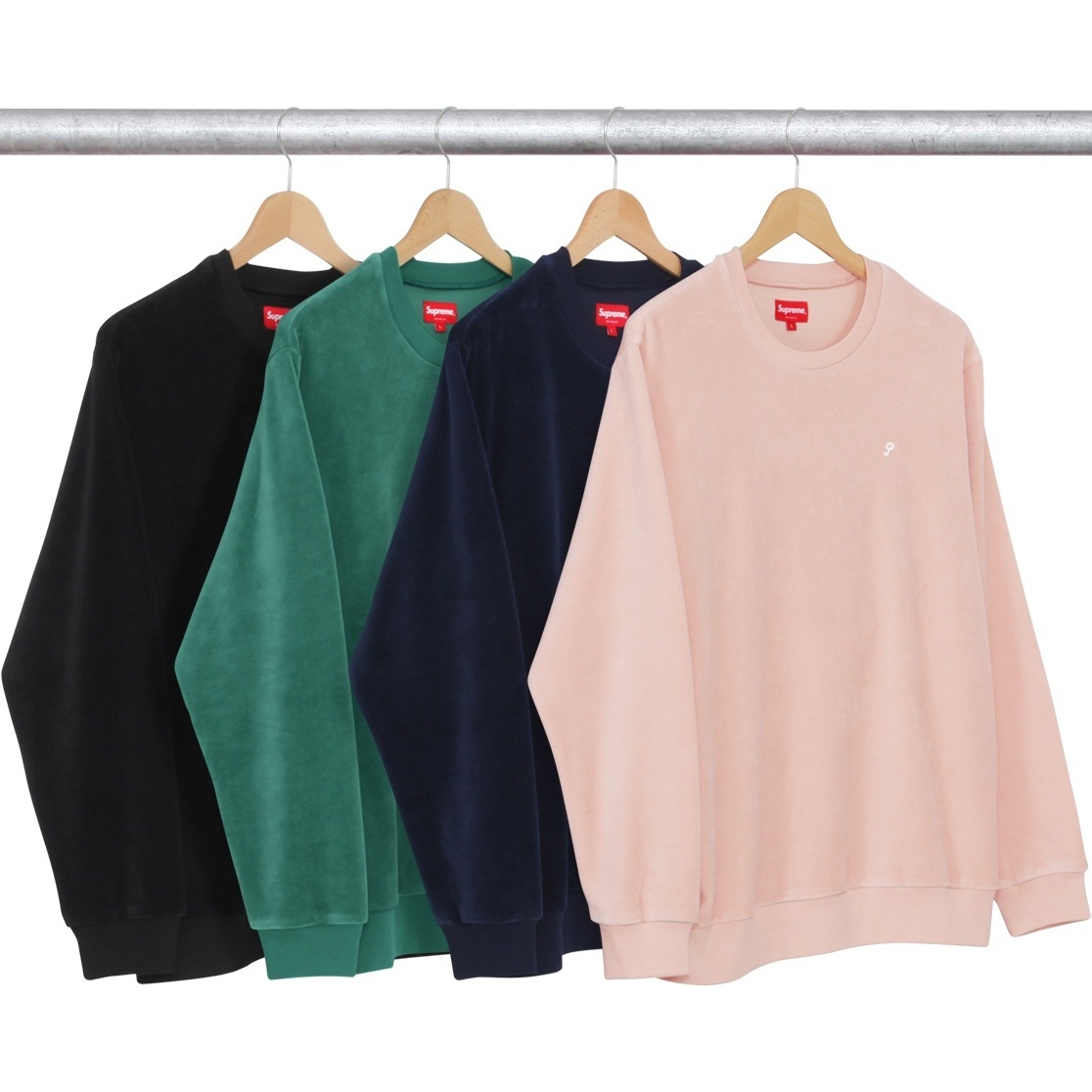 Supreme Velour Crewneck (fall/winter 2016)