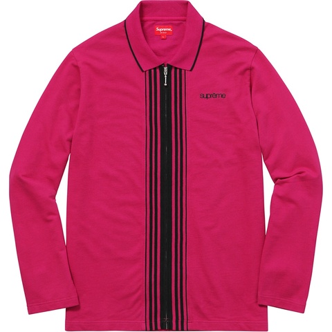 【最終価格】Supreme Vertical Zip Up L/S Polo Vertical Zip Up L/S Polo - fall/winter 2016 - Supreme