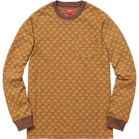 Supreme I Love You Jacquard L/S Top - Colorway