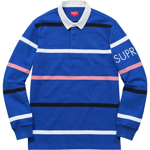 トップス SUPREME striped rugby shirts 2016 Striped Rugby - fall/winter 2016 - Supreme