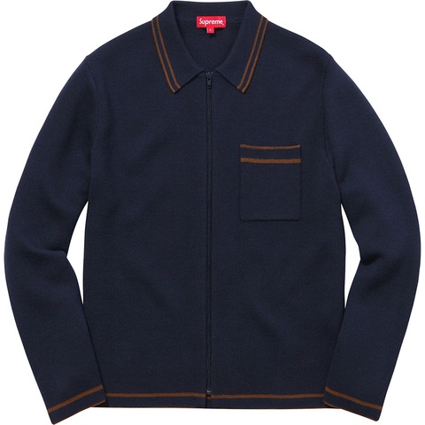 Zip Up Polo Sweater - fall/winter 2016 - Supreme