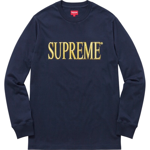 Supreme Gold Logo L/S Tee - Colorway