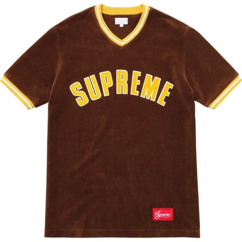 Velour Baseball Top - fall/winter 2016 - Supreme