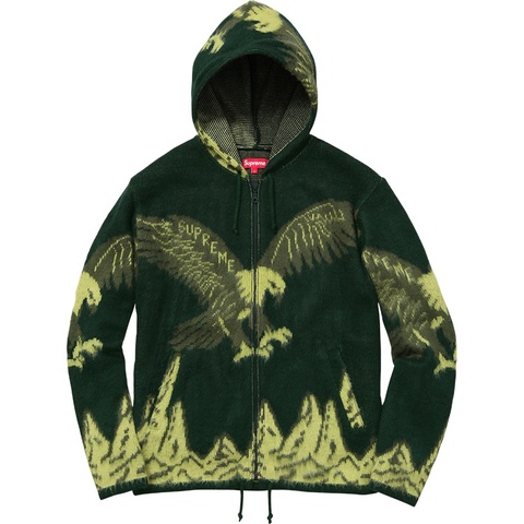 Eagle Hooded Zip Up Sweater - fall/winter 2016 - Supreme