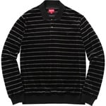 Supreme Striped Velour L S Polo (FW16)