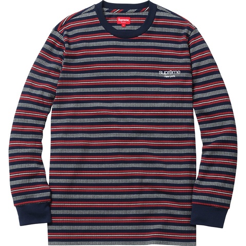Supreme Ribbed Knit Stripe L/S Top - Colorway