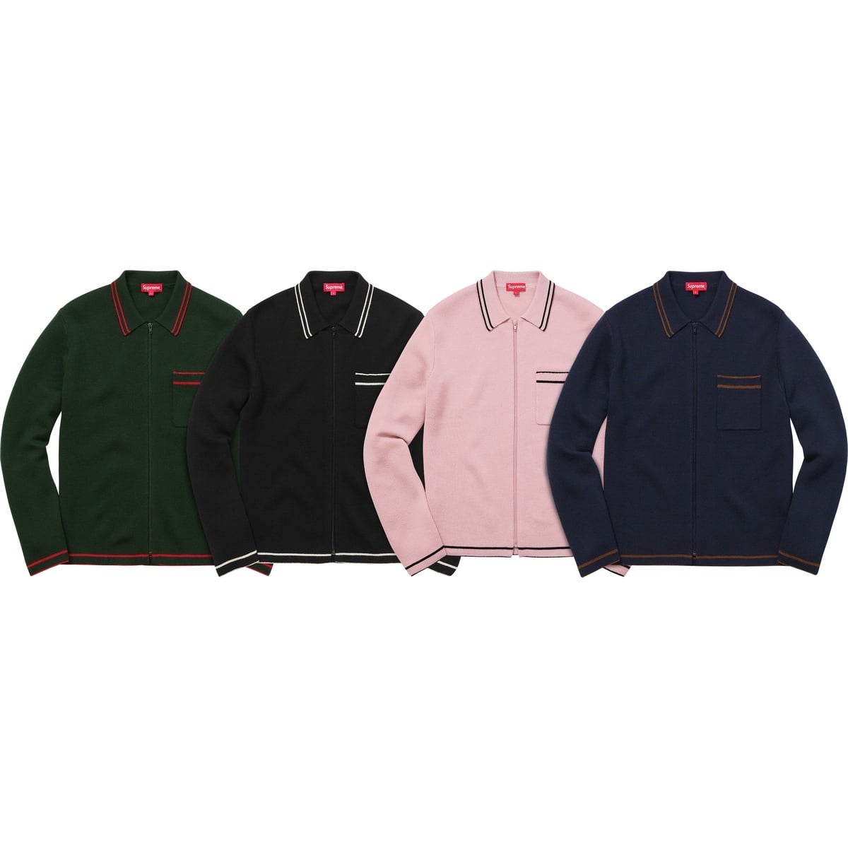 Zip Up Polo Sweater - fall/winter 2016 - Supreme
