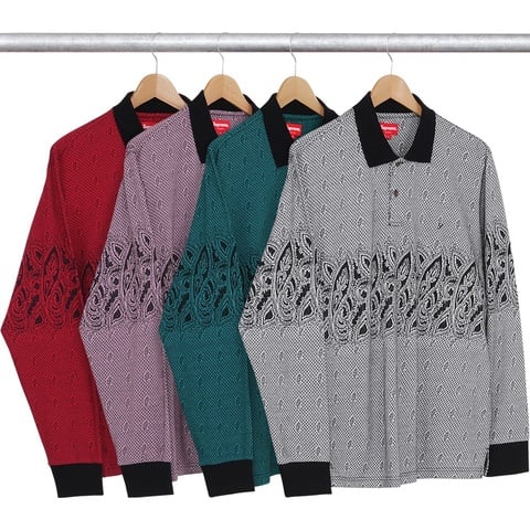 Supreme Paisley L/S Polo
