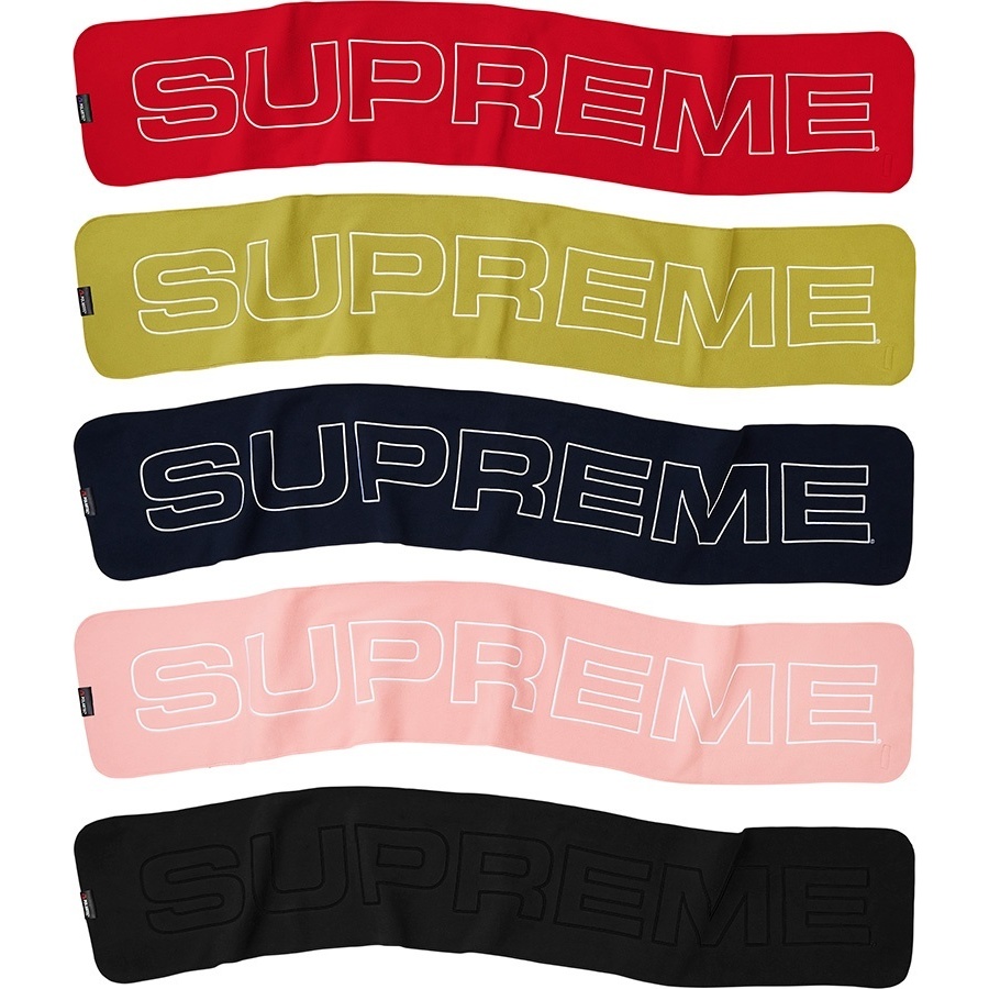 Supreme Polartec Logo Scarf (fall/winter 2017) - $48.00