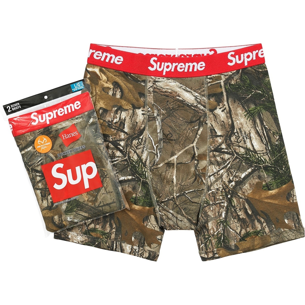 Supreme®/Hanes® Realtree® Boxer Briefs (2 Pack) - SupremeCommunity
