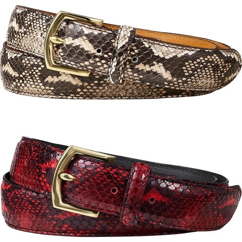 小物 SUPREME FAUX SNAKESKIN BELT Faux Snakeskin Belt - fall/winter 2017 - Supreme