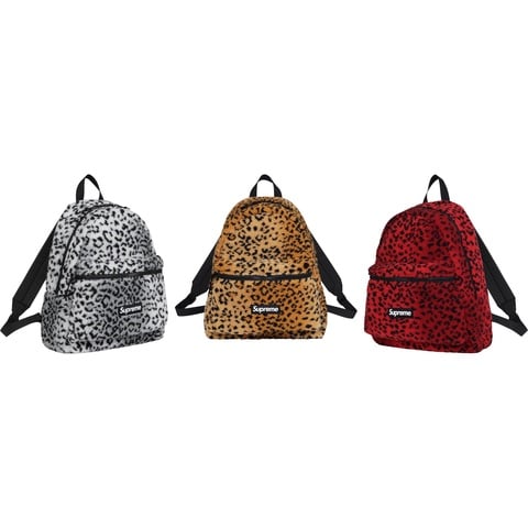 Leopard Fleece Backpack - fall/winter 2017 - Supreme