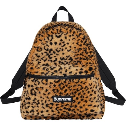 Supreme Leopard Fleece Backpack - Colorway