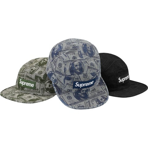 100 Dollar Bill Camp Cap - fall/winter 2017 - Supreme