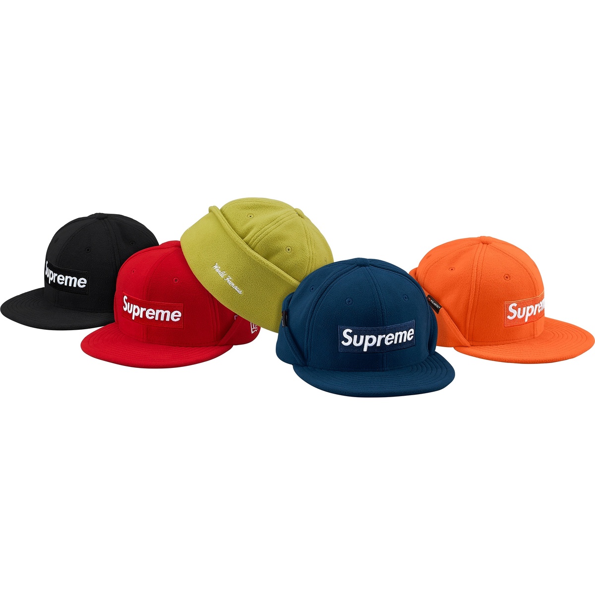 Supreme Polartec® Ear Flap New Era® (fall/winter 2017) - $58.00