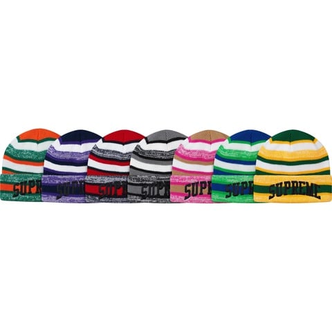 Supreme Heather Stripe Beanie - $32.00