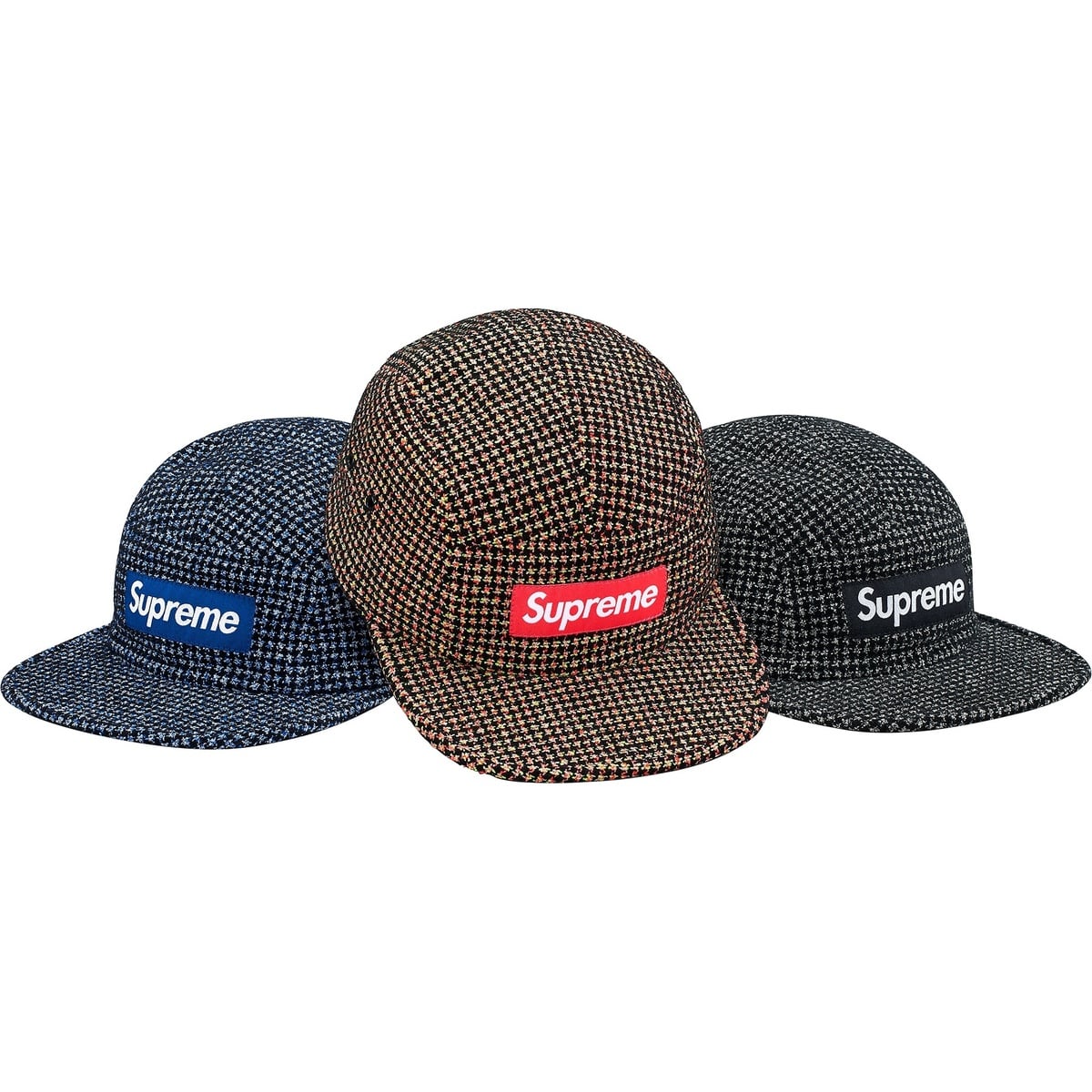 Bouclé Houndstooth Camp Cap - fall/winter 2017 - Supreme