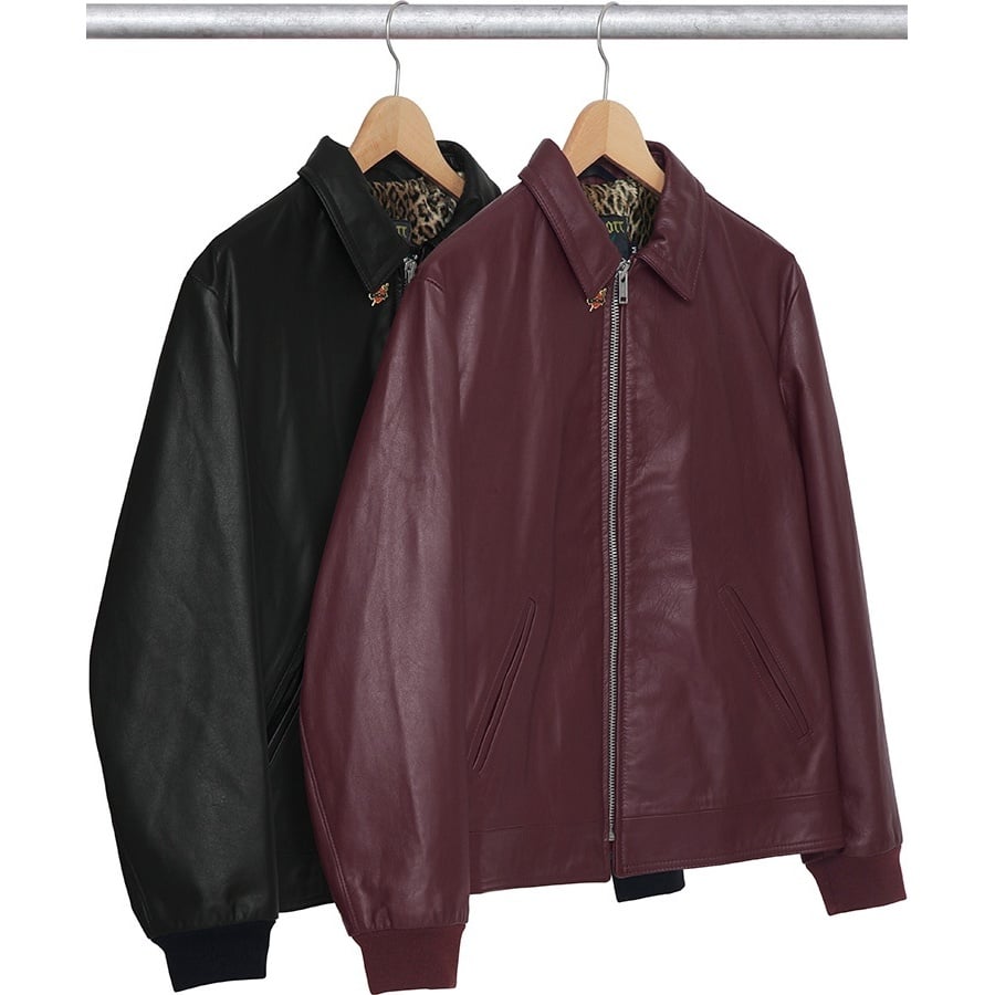 Supreme®/Schott® Leopard Lined Leather Work Jacket - Supreme