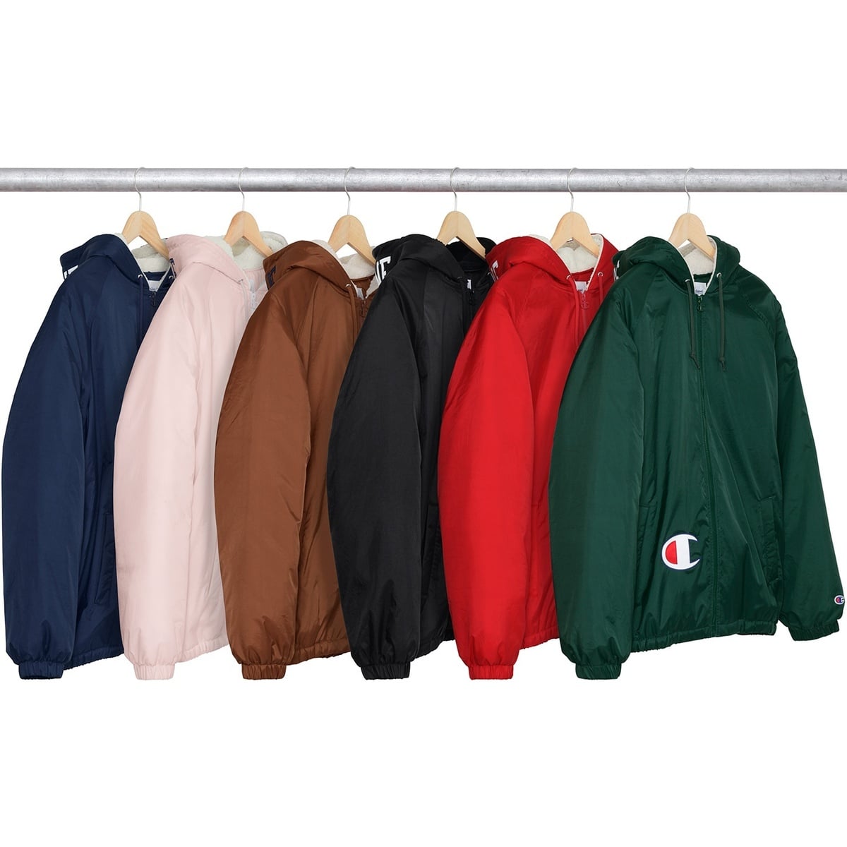 Supreme®/Champion® Sherpa Lined Hooded Jacket - SupremeCommunity