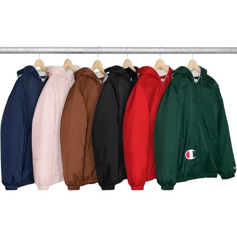 Supreme®/Champion® Sherpa Lined Hooded Jacket - Supreme