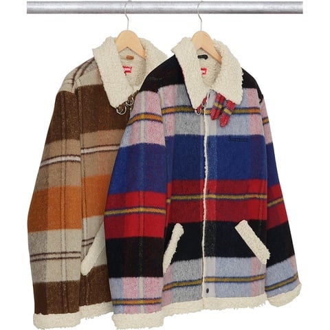 Supreme Plaid Shearling Bomber - $248.00