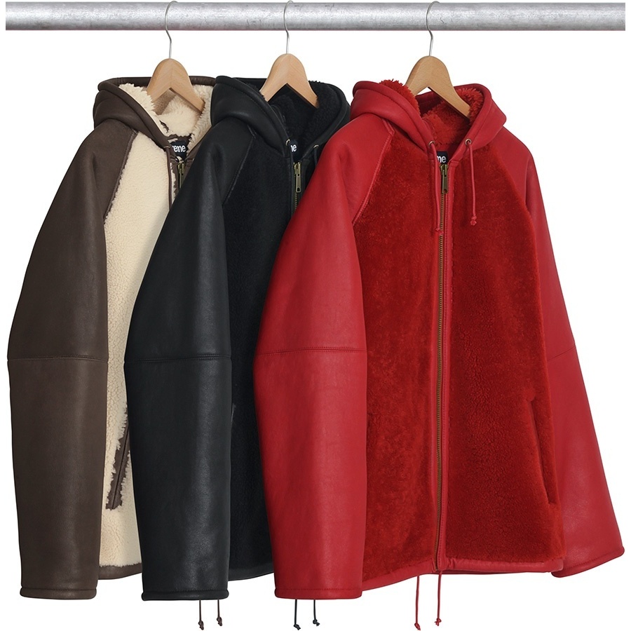 Reversed Shearling Hooded Jacket - Supreme