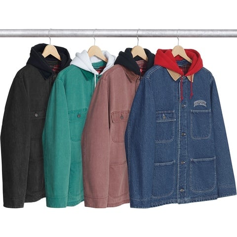 Supreme Hooded Chore Coat - $188.00