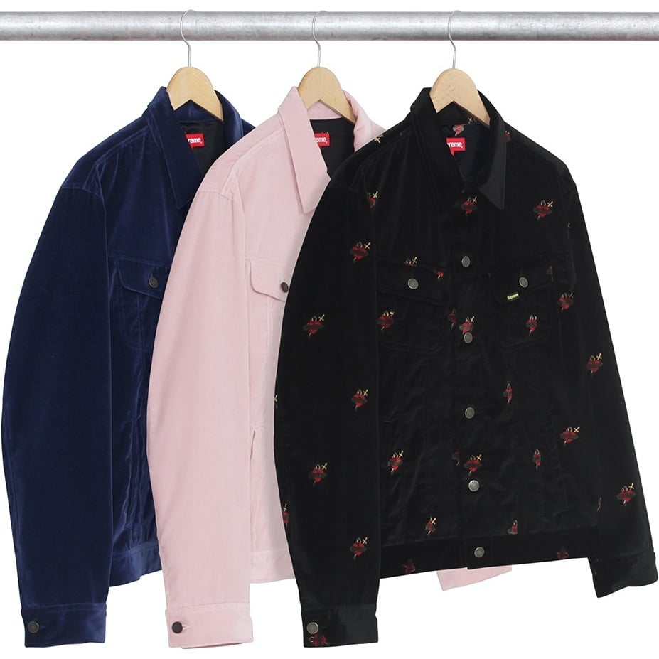 Velvet Trucker Jacket - fall/winter 2017 - Supreme