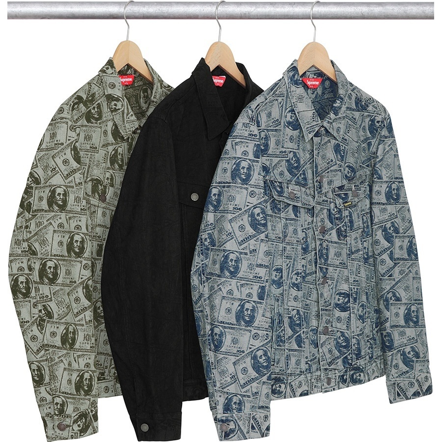100 Dollar Bill Trucker Jacket - SupremeCommunity