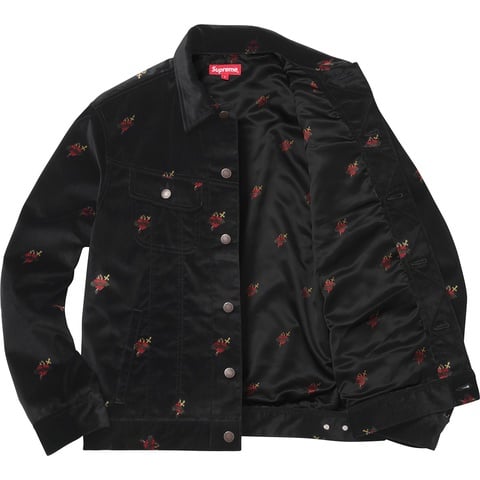 Velvet Trucker Jacket - fall/winter 2017 - Supreme