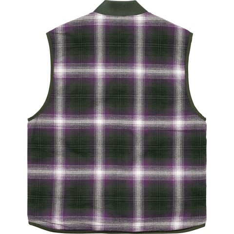 Reversible Shadow Plaid Vest - fall/winter 2017 - Supreme
