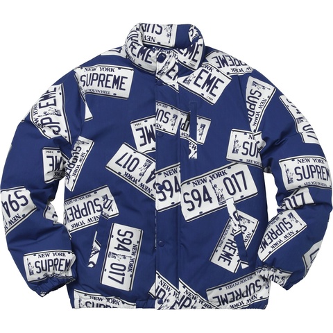 Supreme License Plate Puffy Jacket - Colorway