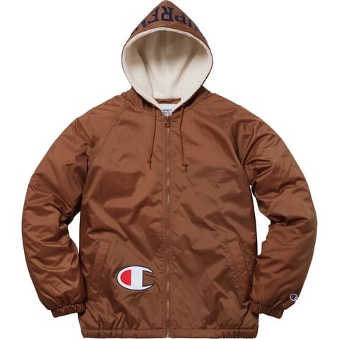 Supreme®/Champion® Sherpa Lined Hooded Jacket - Supreme