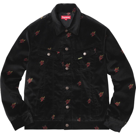 Velvet Trucker Jacket - fall/winter 2017 - Supreme