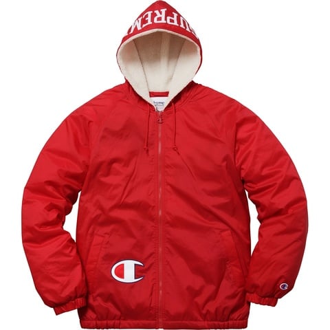 Supreme®/Champion® Sherpa Lined Hooded Jacket - Supreme