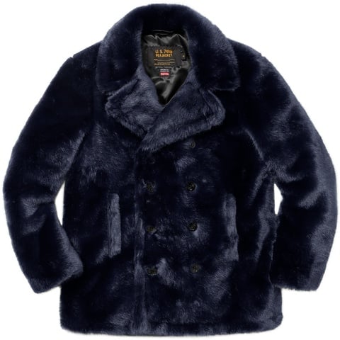 Supreme®/Schott® Fur Peacoat - fall/winter 2017 - Supreme